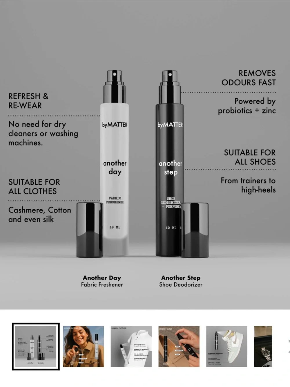 New another day' and 'another step DÚO SET Mini Spray Set by matter